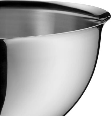 Миска WMF Function Bowls 1,25 л, 20 см, полірована нержавіюча сталь Cromargan, для змішування, підходить для посудомийки, штабельована