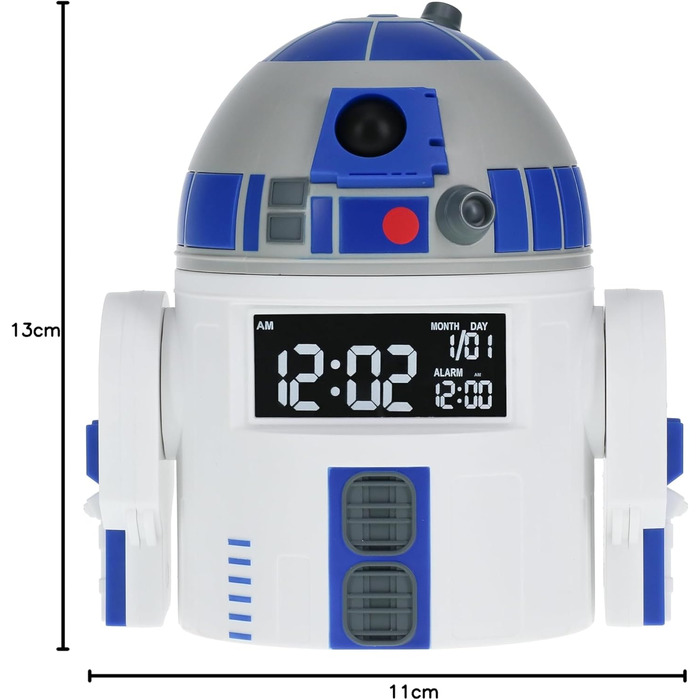 Будильник R2D2 Star Wars з USB, офіційний мерч, звуки R2D2, декор для фанатів