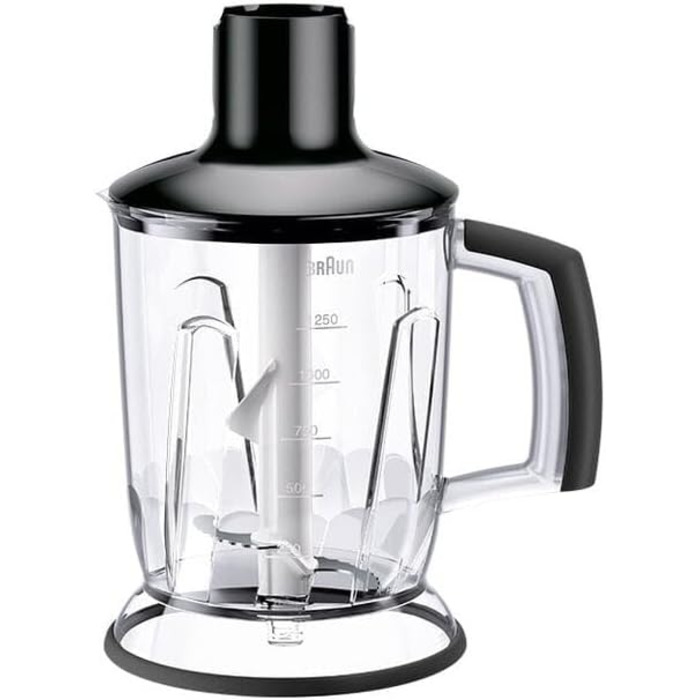 Насадка для блендера Braun MQS 601 BK, 1,25 л, EasyClick Plus, для MultiQuick 7/9, BPA-free, чорна