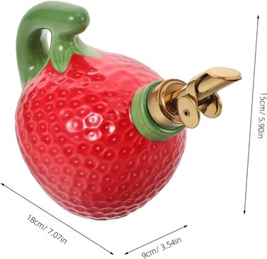 Керамічний диспенсер для олії Amosfun Strawberry Decor 50 мл