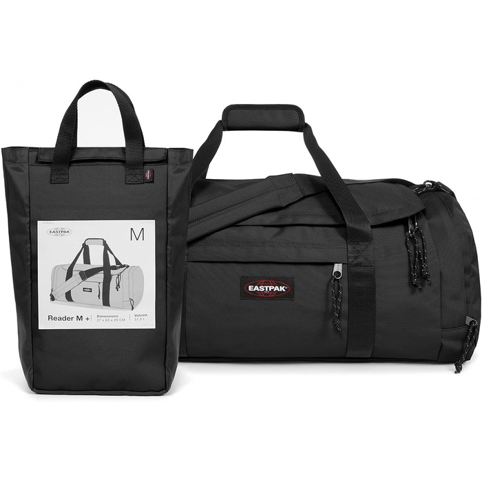 Дорожня сумка Eastpak READER M+ 51.5 л, чорна, 27x63x29 см