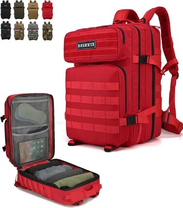 Тактичний військовий рюкзак 40 л Survival Army Molle, червоний