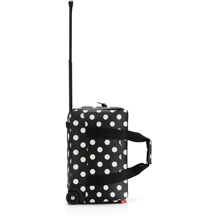 Reisenthel Allrounder Trolley на колесах Frame Dots White – універсальна дорожня сумка з 2-ступеневою телескопічною ручкою, для подорожей, роботи та відпочинку