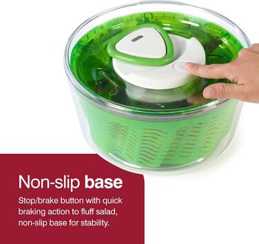 Сушарка для салату Zyliss Easy Spin, ABS, зелена