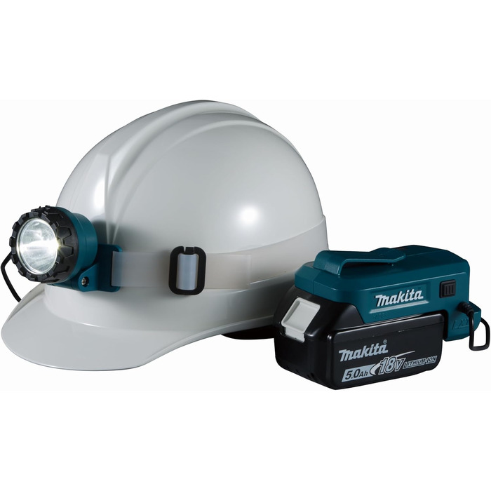 Лобовий ліхтар Makita DML800 LED, 14,4-18В, 100 люмен, без акумулятора та зарядного, з 120 см кабелем, регульований на 90°, для інструментів Makita