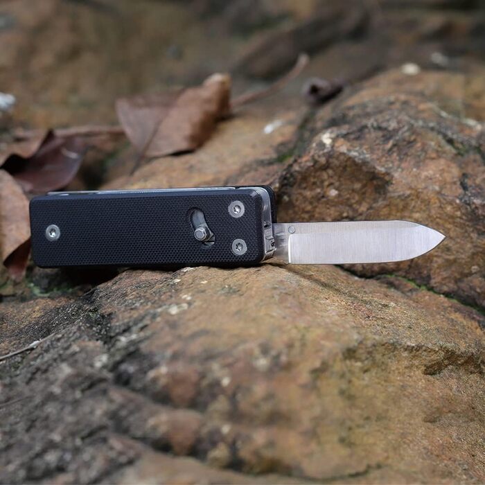 Мультитул ROXON KS2E Elite з великими ножицями, 13 функцій, G10 руків'я, кишенькова кліпса для кемпінгу та екстрених ситуацій