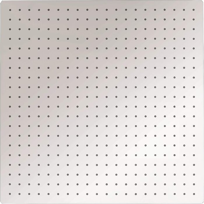 Душова лійка aquaSu Offertio, квадратна, хром, 50x50 см, 1 режим, антикальк, з кульовим шарніром, стандартне різьблення 1/2, тропічний душ
