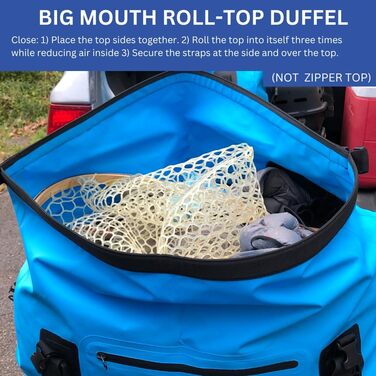 Водонепроникна сумка Malo'o Rolltop Duffel 40/60/100 л для спорту, кемпінгу, риболовлі, каякінгу, плавання, пляжу, з внутрішніми і зовнішніми кишенями
