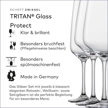 Набір Schott Zwiesel з 18 келихів з тританового кришталю