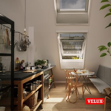VELUX оригінальна рулонна москітна сітка з алюмінію, чорна, для мансардних вікон 923-1120 мм × 0-2000 мм, стійка до погодних умов