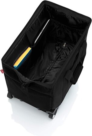 Reisenthel Allrounder Trolley чорний – універсальна дорожня сумка на колесах для подорожей, роботи та відпочинку, 2-ступеневий телескопічний ручка, 2 легкі колеса