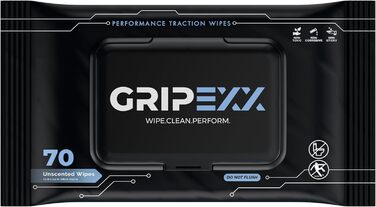 GRIPEXX серветки для чищення взуття, 70 шт, універсальні серветки для кросівок та баскетбольного взуття, видаляють бруд і забезпечують зчеплення