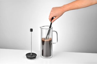 Френч-прес WMF Coffee Time 0,75 л, подвійне скло, для кави, на 6 чашок, скляний, можна мити в посудомийній машині