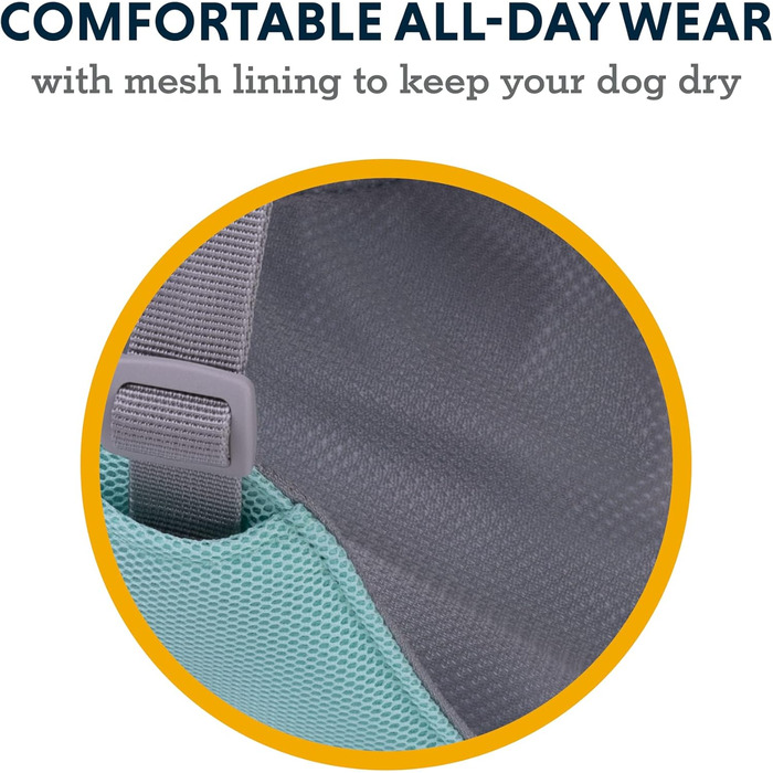 RUFFWEAR Swamp Cooler — охолоджувальна шлейка для собак, регульована, легка, з ручкою, для бігу та прогулянок, 2 отвори для повідка, для великих порід (81-107 см), колір Sage Green, розмір X-Small