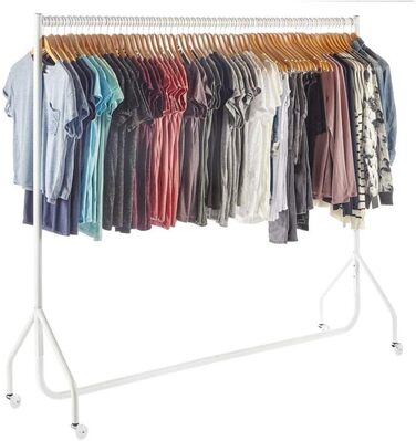 Металева стійка для одягу The Shopfitting Shop 1,83 м x 1,54 м, біла, 32 мм, сталева, міцна
