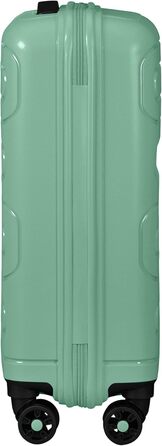 Валіза American Tourister Sunside Spinner 55 см, 35 л, чорна/зелена, легка дорожня валіза на 4 колесах