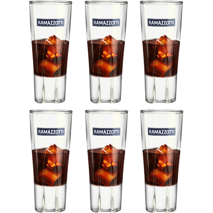 Набір склянок Ramazzotti Rastal 6 шт, 2/4cl, мірні