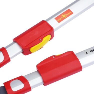 Секатор для гілок WOLF Garten Amboss Premium Plus POWER CUT, червоний/сірий, довжина 650-900 мм