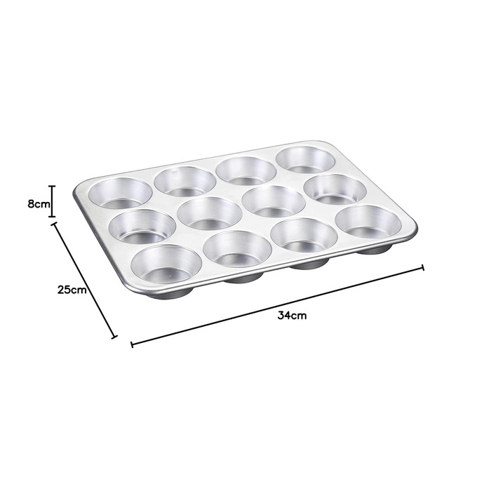 Форма для мафінів Nordic Ware з високою кришкою, 12 відділень, натуральний колір