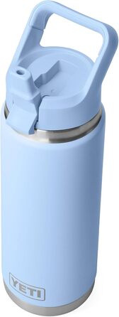 Термобутилка YETI Rambler C з трубочкою, вакуумна нержавіюча сталь, 769 мл, синя
