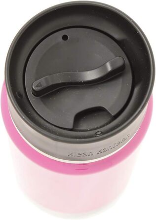 Термос-пляшка Klean Kanteen Wide 355 мл з вакуумною ізоляцією та кришкою Cafe Cap 2.0, колір Wild Orchid