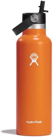 Термобутилка HYDRO FLASK 621 мл з трубочкою, вакуумна нержавіюча пляшка для води, з герметичною кришкою, для гарячого та холодного, колір Mesa