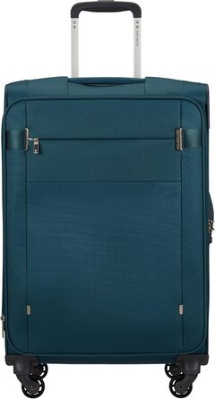 Валіза Samsonite Citybeat Spinner S (синя, Petrol Blue), валіза Samsonite Citybeat Spinner M EXP (66 см, 67/73 л, розширювана)