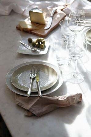 Столовий набір Sambonet Taste 52553-G2 з нержавіючої сталі 18/10, 48 предметів для 12 персон, посудомийна машина