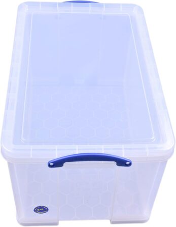 Пластиковий контейнер Really Useful Box 84 л, прозорий, 710x440x380 мм, поліпропілен