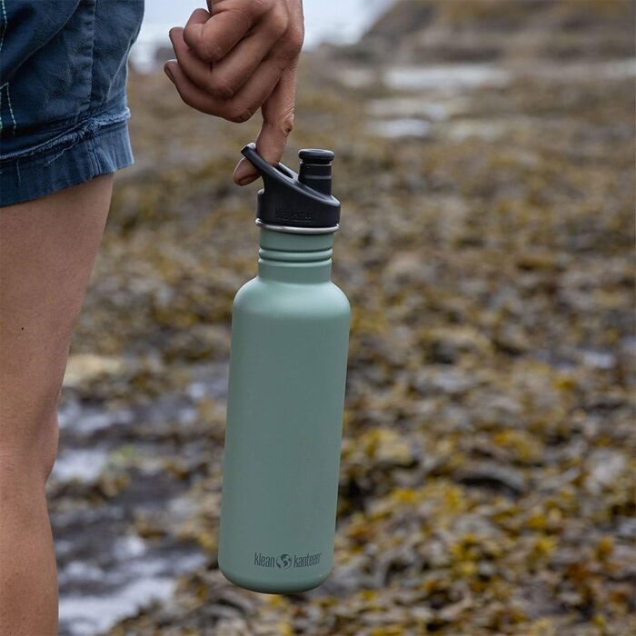 Пляшка для води Klean Kanteen Classic 800 мл, сталева, синя