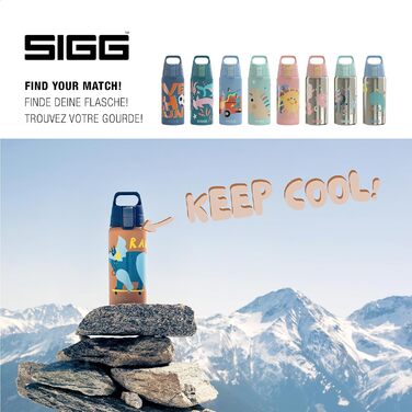 SIGG ізольована пляшка для води для дітей Shield Therm ONE, підходить для газованих напоїв, герметична, легка, BPA-free, 0,5 л (4 Rawsome)