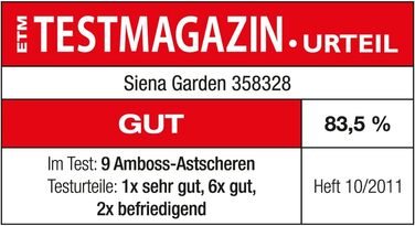 Секатор наковаленний телескопічний Siena Garden Pro Alu, 358328