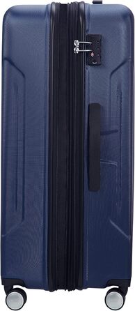 Велика розширювана валіза American Tourister Tracklite Spinner 120 л, темно-синя, 78 см