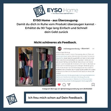 Органайзер для шухляд EYSO Home, набір роздільників 33x7 см з конекторами, регульований пластиковий роздільник для ящиків, система зберігання