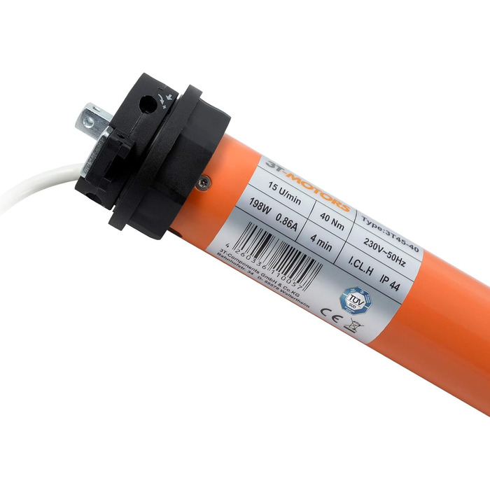 Комплект електроприводу для ролет 3T-MOTORS до 110 см, двигун 10 Нм SW60, монтажний набір, без керування