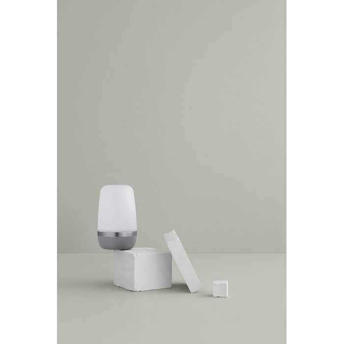 Світлодіодна акумуляторна лампа Blomus SPIRIT для вулиці, настільна, USB-зарядка, розмір S, платиново-сіра