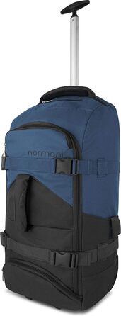 Рюкзак-трансформер normani Backpacker 60 л з функцією візка, фронтальним завантаженням, багатьма кишенями, чорний/синій