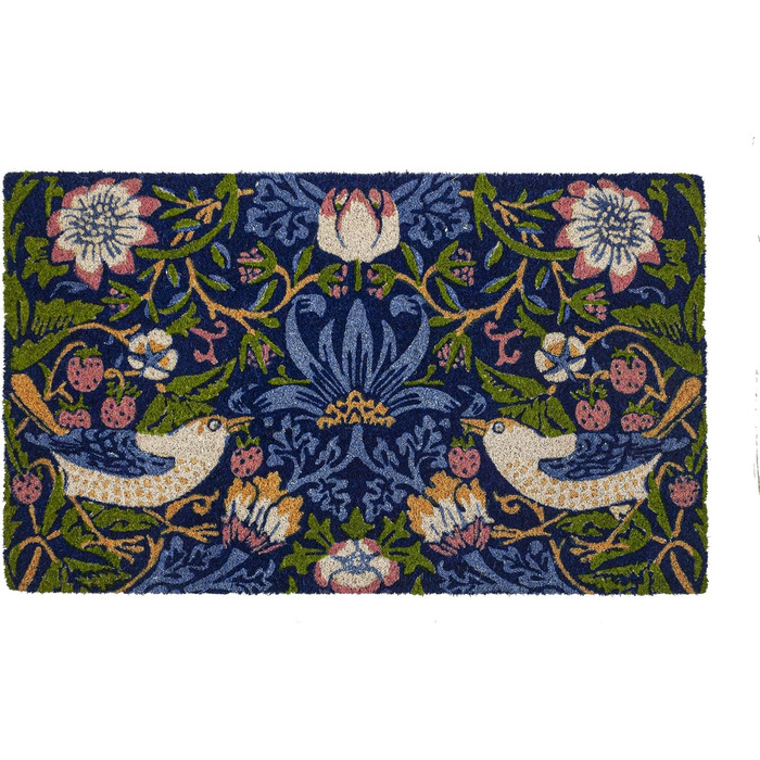 Килимок для входу з кокосового волокна Entryways Victoria and Albert Museum Erdbeer-Dieb, багатобарвний, 45x75 см