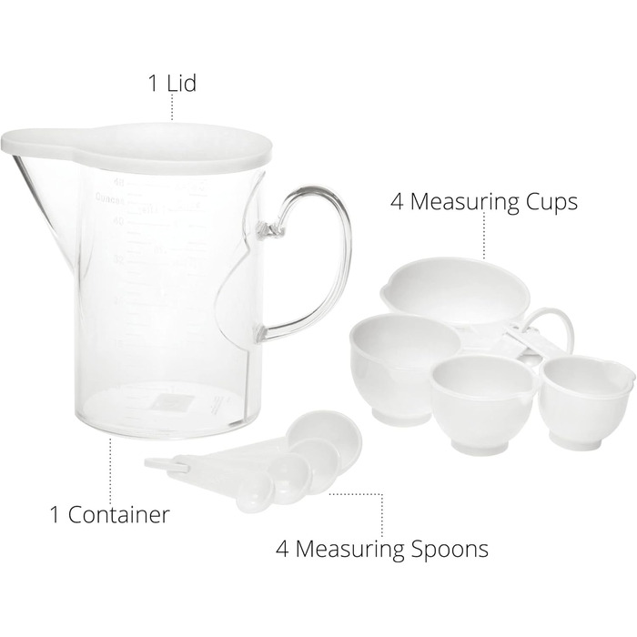 Мірний стаканчик і ложка Supreme Housewares, 10 шт., без бісфенолу А