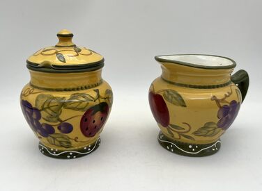Делюкс набір цукорниця та молочник Tuscan Collection, ручний розпис ACK