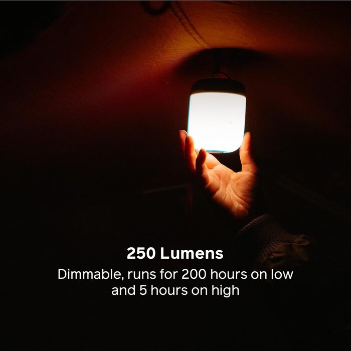 Портативний ліхтар BioLite AlpenGlow 250 лм з Powerbank для туризму та кемпінгу