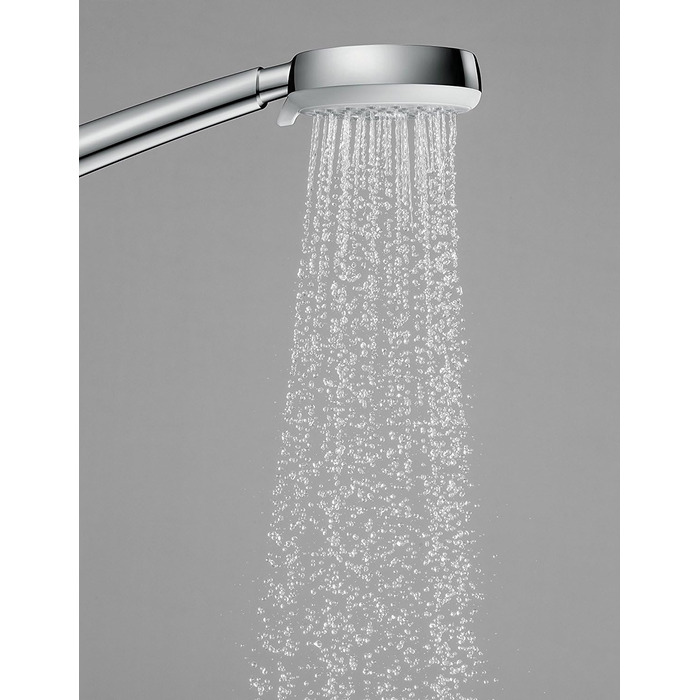 Душова лійка hansgrohe Crometta 100 з тримачем, біла/хром