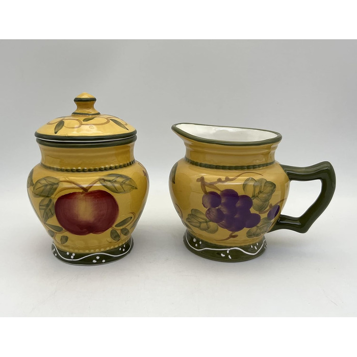 Делюкс набір цукорниця та молочник Tuscan Collection, ручний розпис ACK