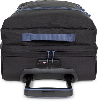 Валіза EASTPAK Tranverz S, розмір S, чорний з контрастними вставками, дорожня сумка на колесах, універсальний розмір