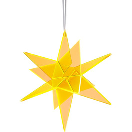 3D підвісна зірка-сонячний ловитель Estrella, жовта, 20×20 см, декоративна для дому та саду
