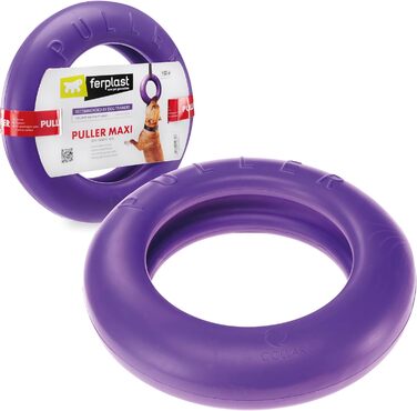 Іграшка для собак Ferplast Puller Maxi – тренувальне кільце для великих собак, міцний нетоксичний матеріал, плаваюче, для апортирування, бігу, стрибків та жування