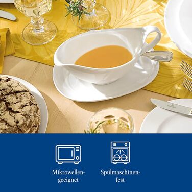 Villeroy & Boch Royal соусник з ручкою білий, порцеляновий, преміум, для соусів і дипів, можна мити в посудомийній машині