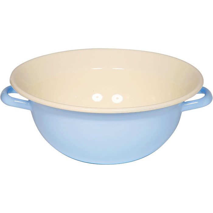 Емальована миска Riess CLASSIC Weitling 32, 6 л, синя, з ручками, 32 см