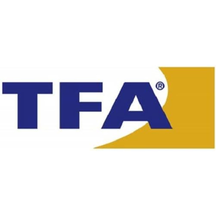 Ретро-будильник TFA Dostmann з радіокеруванням, металевий, подвійний дзвінок, підсвічування, багатобарвний, 130x70x180 мм