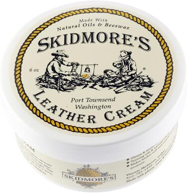 Skidmore's Original Leder-Creme – натуральний бальзам для догляду та чищення шкіри, водовідштовхувальний, 170 г